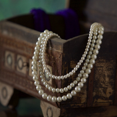 3 Layer Pearl Bead Necklace